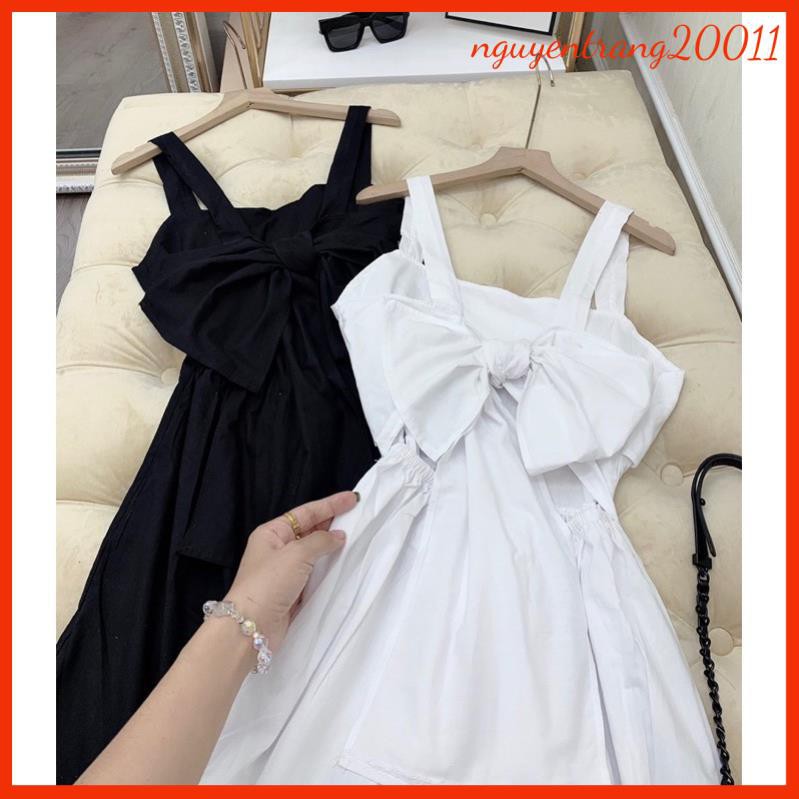 Váy Maxi Hai Dây Buộc Lưng 🍍 𝗦𝗜𝗘̂𝗨 𝗫𝗜𝗡𝗛 𝗛𝗘̀ 𝟮𝟬𝟮𝟭 🍍 Chất Vải Thô Nhẹ Nhàng Cao Cấp | BigBuy360 - bigbuy360.vn