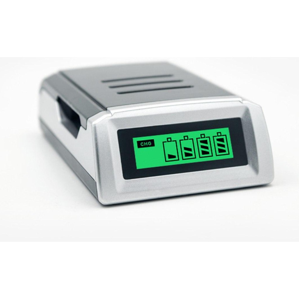 Bộ  sạc pin màn hình C905W đa năng sạc pin tiểu ,pin đũa AA ,AAA kèm 4 pin (TỰ NGẮT KHI ĐẦY)