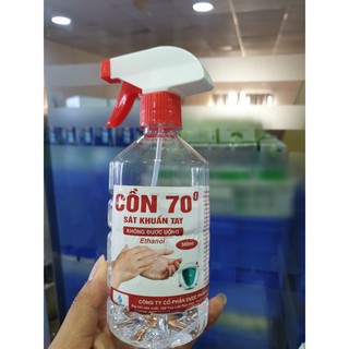 Nước xịt sát khuẩn ARISUB (Chai 500ml), Cồn xịt 70 độ