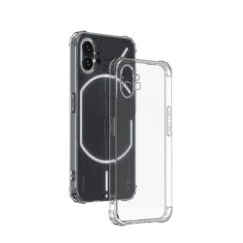 Air-bag Case Bumper Cover Transparent Clear Antiknock Soft TPU Shell for Nothing Phone 1 One Phone1  6.55 inch
