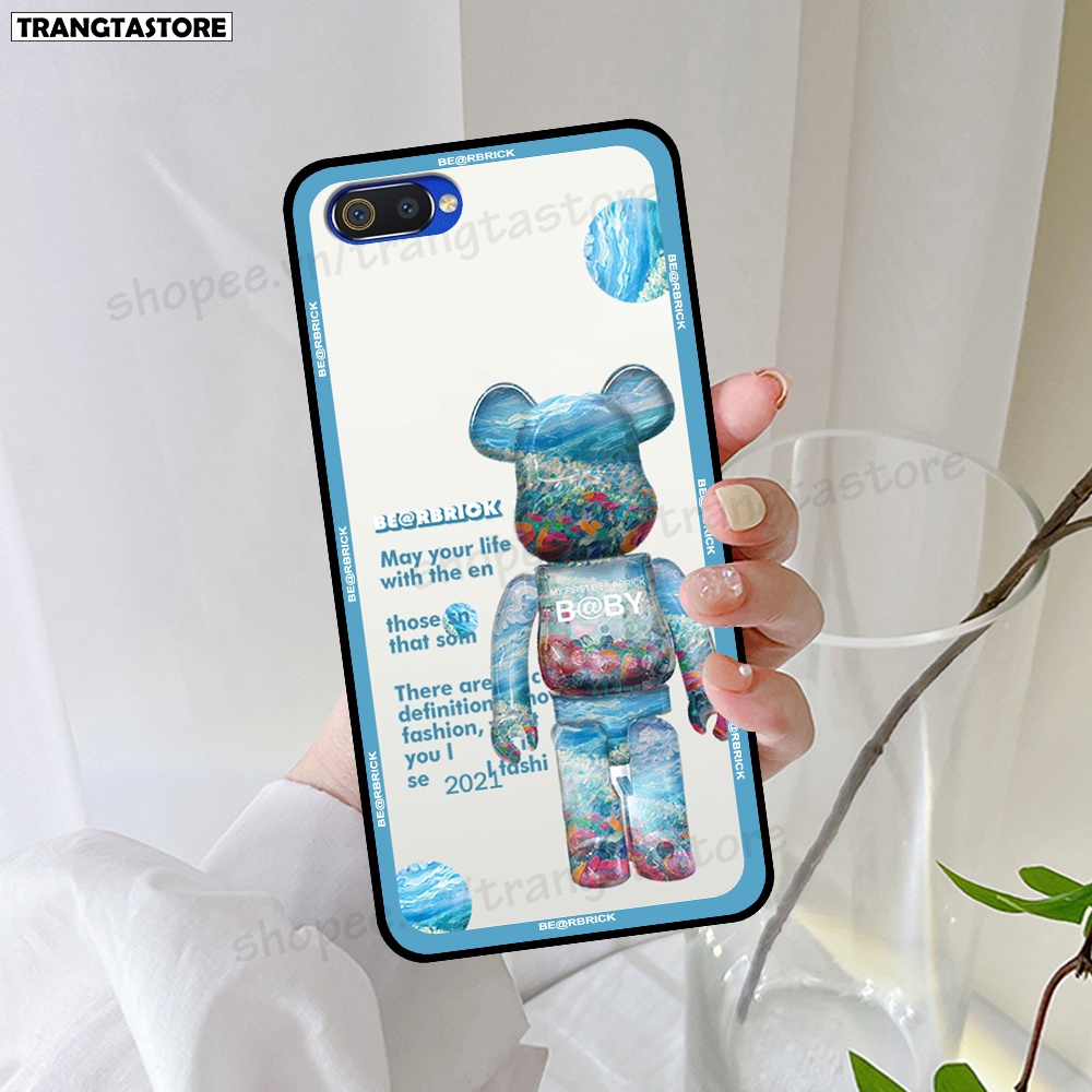 Ốp Realme C1 / C2 in hình gấu Bearbrick,Mountain,xanh,đen,đỏ giá rẻ
