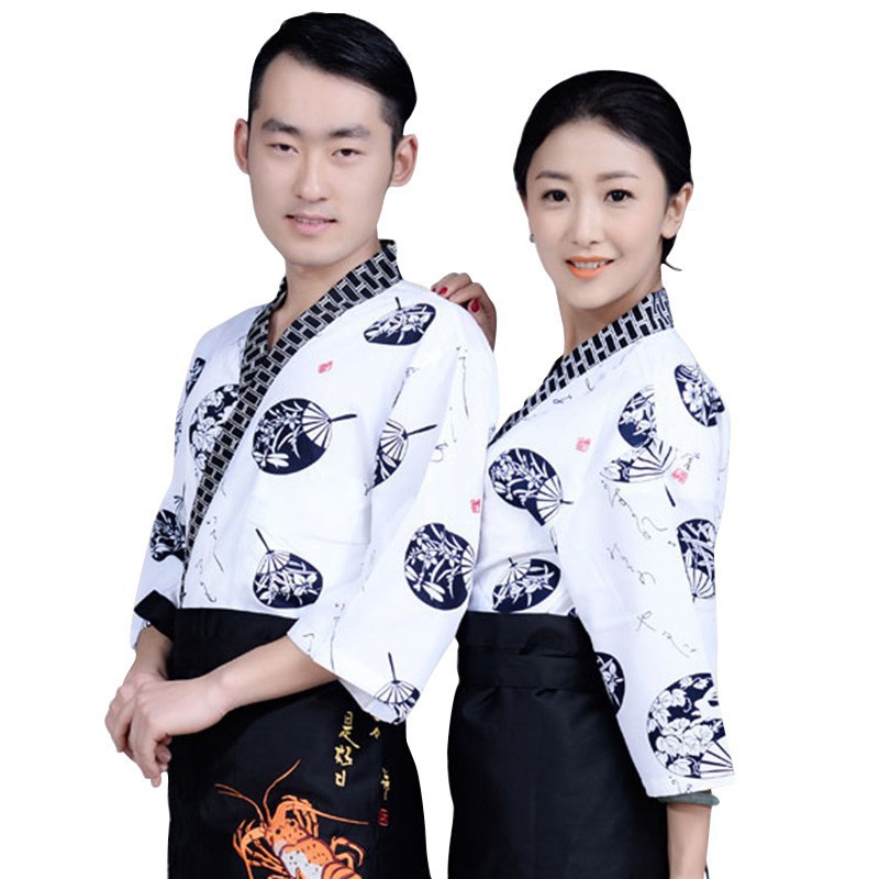 HÀNG NHẬP KHẨU -  Áo đầu bếp phong cách Nhật Bản thời trang - Hàng Nhập Khẩu