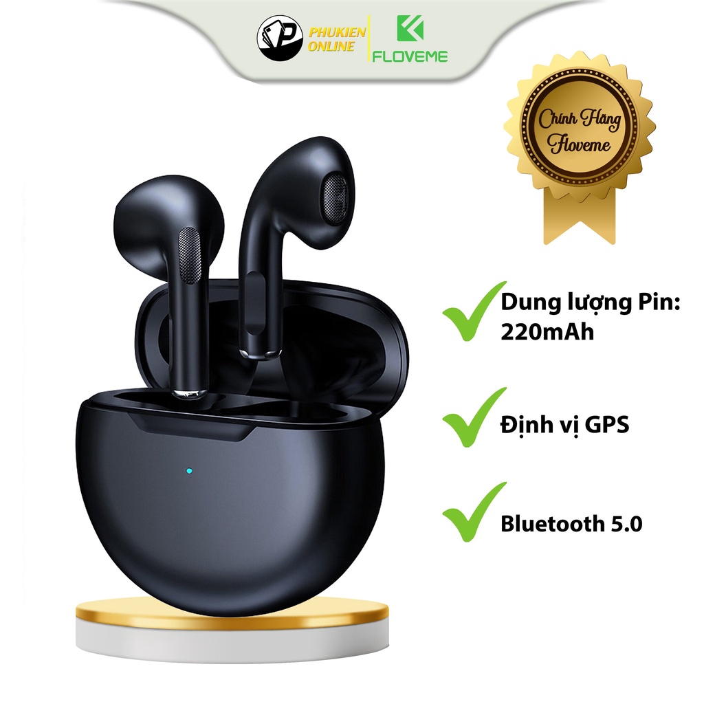 Tai Nghe FLOVEME P6 âm thanh hifi stereo với micro tích hợp - Dùng Cho Điện Thoại Thông Minh - Bluetooth 5.0