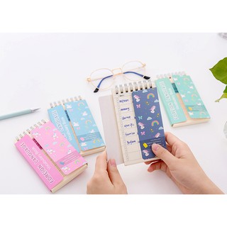 Sổ tay học từ vựng bìa mở