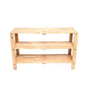 Kệ giầy bằng gỗ tự nhiên 3 tầng tháo rời tiện dụng