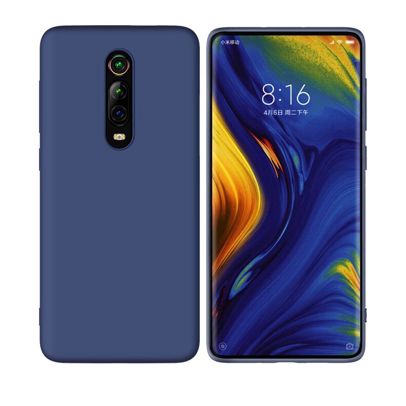 Ốp điện thoại kiểu silicon lỏng thích hợp cho Xiaomi Mi A2 Mix 2 2s 3 Redmi Note 7 K20 Pro