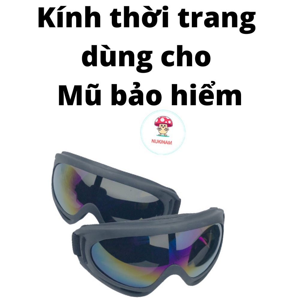 Kính UV gắn cho các loại mũ bảo hiểm, kính mũ bảo hiểm chống tia UV, gió bụi, mũ đi phượt