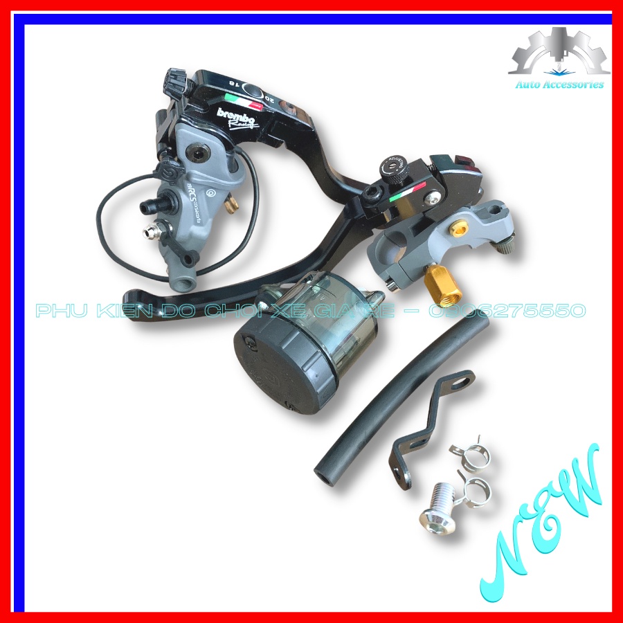 NEW Cặp Tay Thắng Tay Côn Có Bình Dầu (BRCMBE) sử dụng Thông Dụng cho XE CÔN &amp; TAY GA - Full Pát Chân Kính &amp; Phụ Kiện