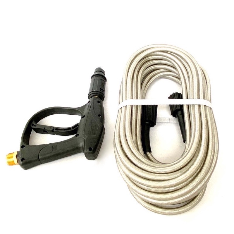 (hàng loại 1)Bộ 10M-15M-20M dây rửa xe và súng xịt rửa xe áp lực cao (Ren 22mm-22mm)