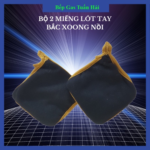 Lót Tay Bắc Bếp, Xoong Nồi Chống Nóng Cao Cấp Có In Logo Của Shop
