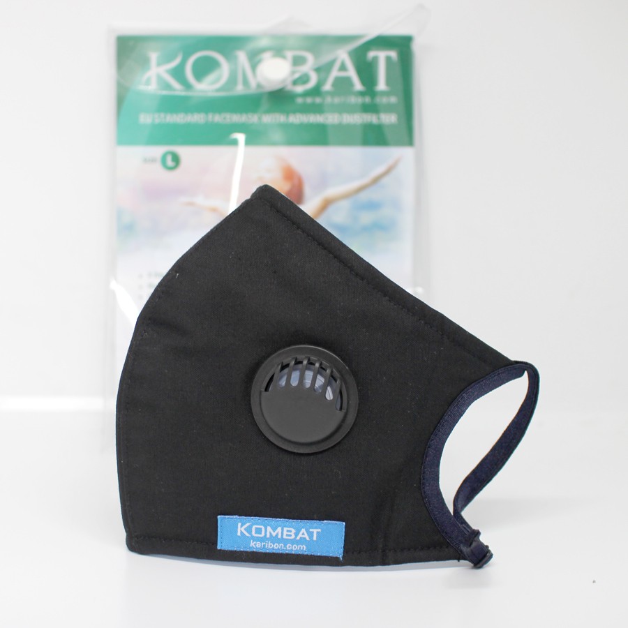 Khẩu trang Karibon Kombat 8 lớp, lọc bụi mịn PM2.5, có van thở 1 chiều