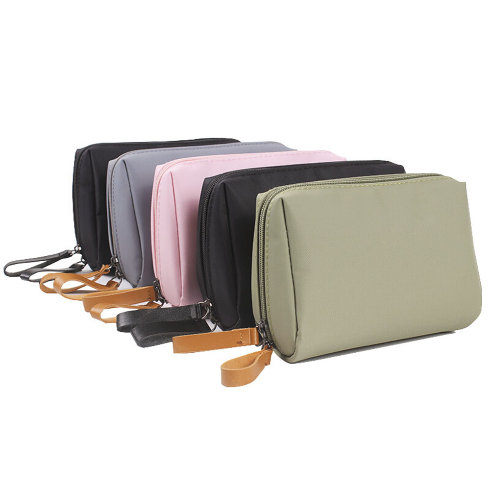 QQMALL 1 PC Cosmetic Bag Beauty Makeup  Pouch Makeup Bag Women Portable Waterproof Makeup Organizer Case Solid Korean Style Toiletry Bag