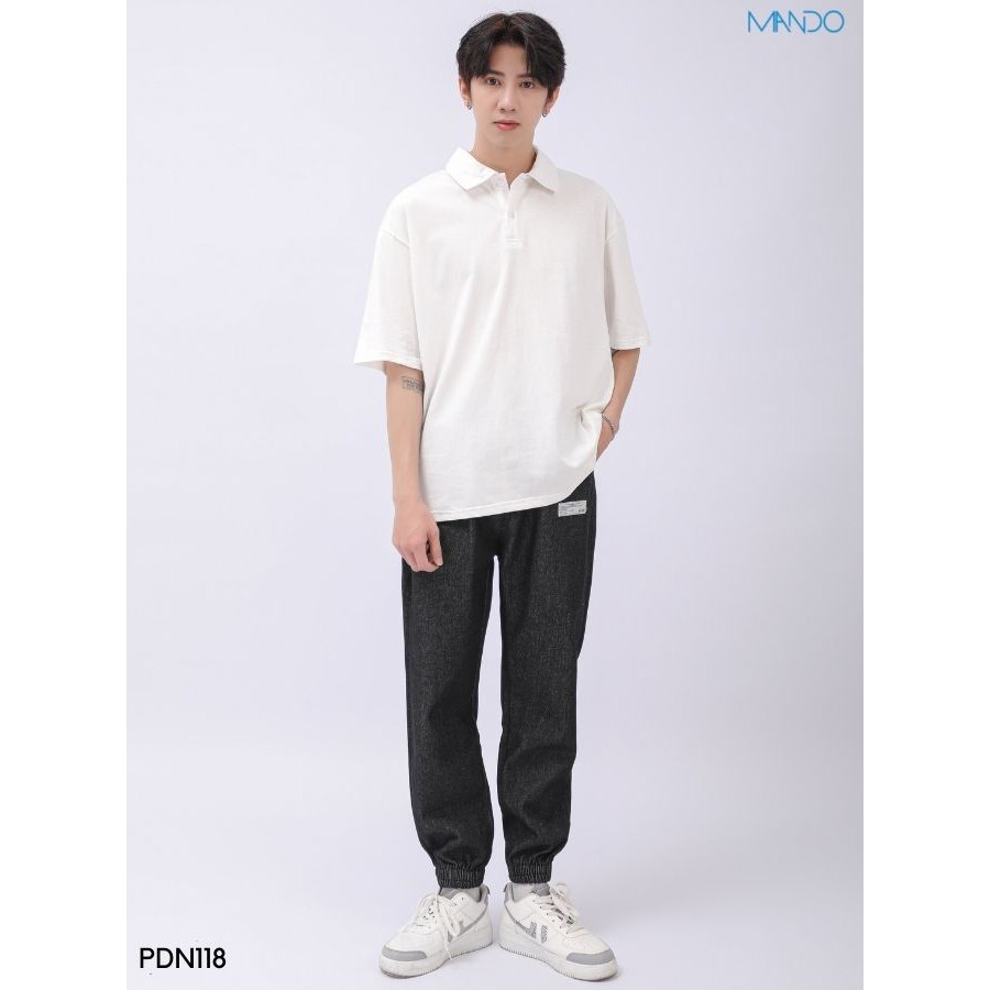 Áo Phông Polo Nam MANDO Tay Lỡ Có Cổ Vải Cotton Gân Cao Cấp Nhiều Màu Form Rộng Basic Unisex Thời Trang Hàn Quốc PDN118 | BigBuy360 - bigbuy360.vn