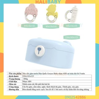 Xúc xắc gặm nướu Hàn Quốc Goryeo Baby nhựa ABS an toàn cho bé 9 món Halibaby XX03