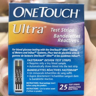 Hộp 25 que thử đường huyết OneTouch Ultra  date 10 2020 thumbnail