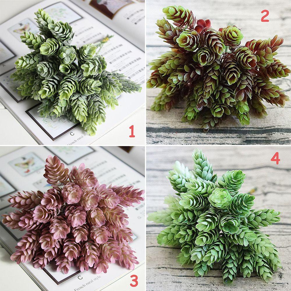 1 Bó 30 Cây Xanh Nhân Tạo Bằng Nhựa Dùng Trang Trí Bàn Tiệc Cưới/ Sân Vườn DIY