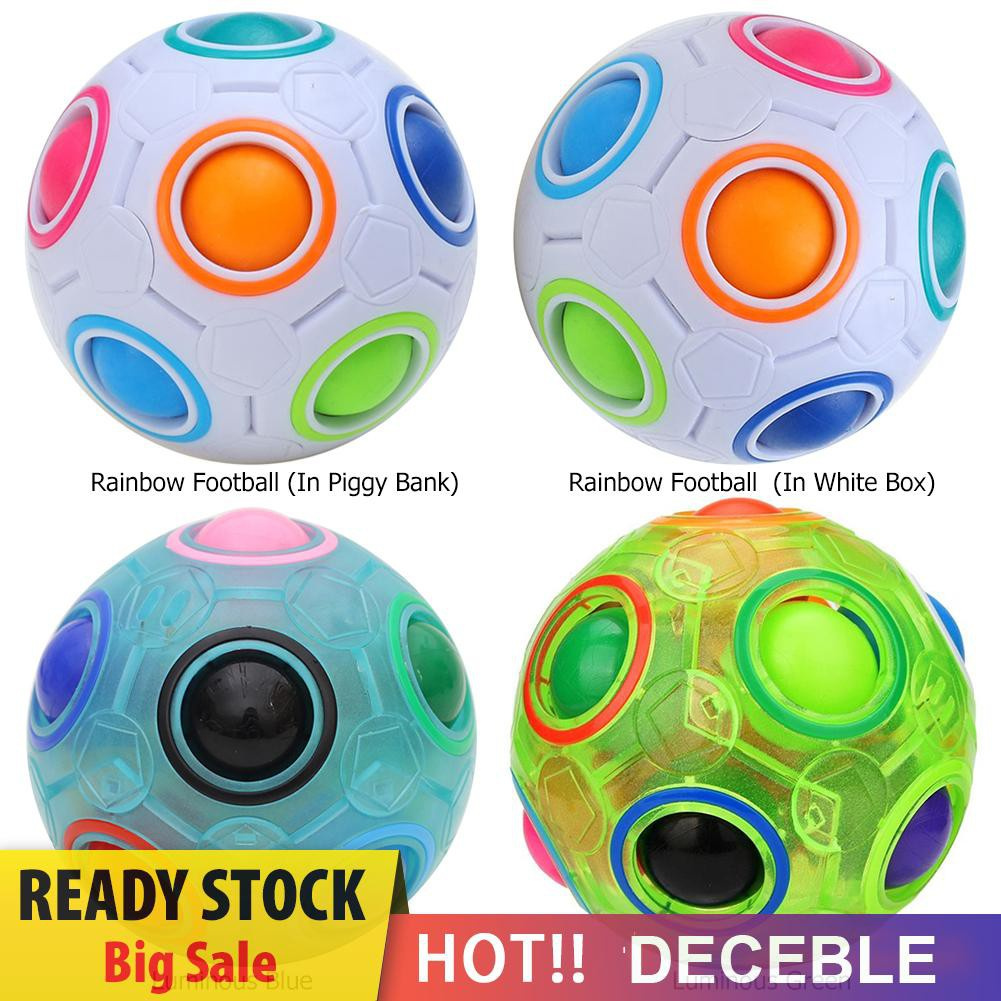 Pop It Fidget Đồ chơi Spherical Magic Cube Ball Rainbow Football Anti Stress Puzzles Kids Đồ chơis
