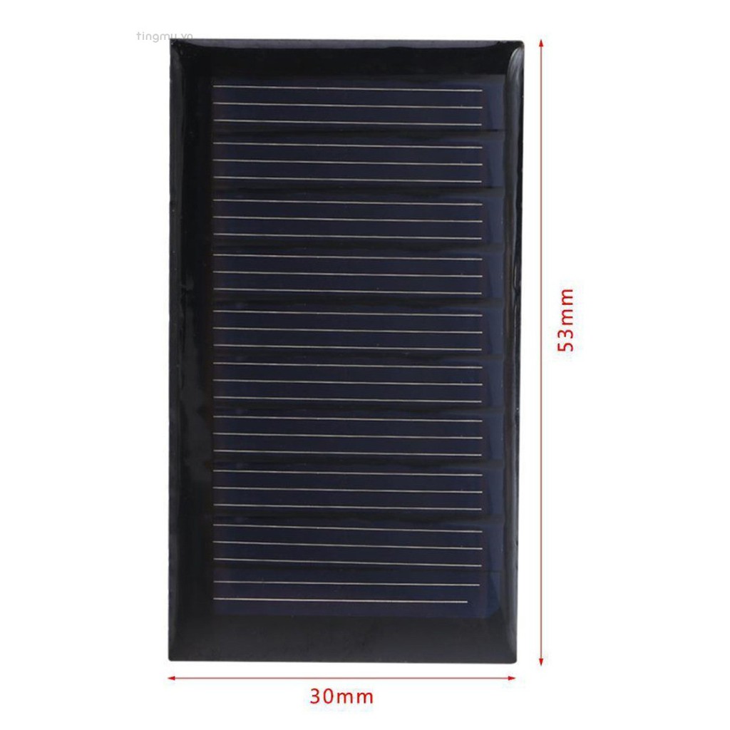 Tấm Pin Năng Lượng Mặt Trời 9V 3W Cho Mô Đun Sạc Pin DIY