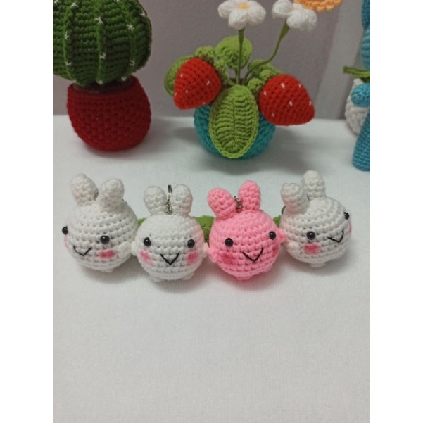 Móc khoá Molang 🐰Móc khoá đôi-Quà tặng couple đáng yêu handmade từ len