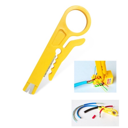 Dụng Cụ Tuốt Vỏ Dây Cáp Mạng, Cáp Đồng Trục Nhỏ Gọn