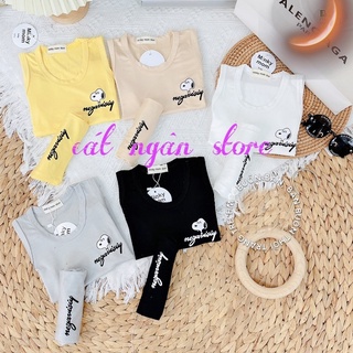 Bộ cotton mùa hè cho bé dễ thương