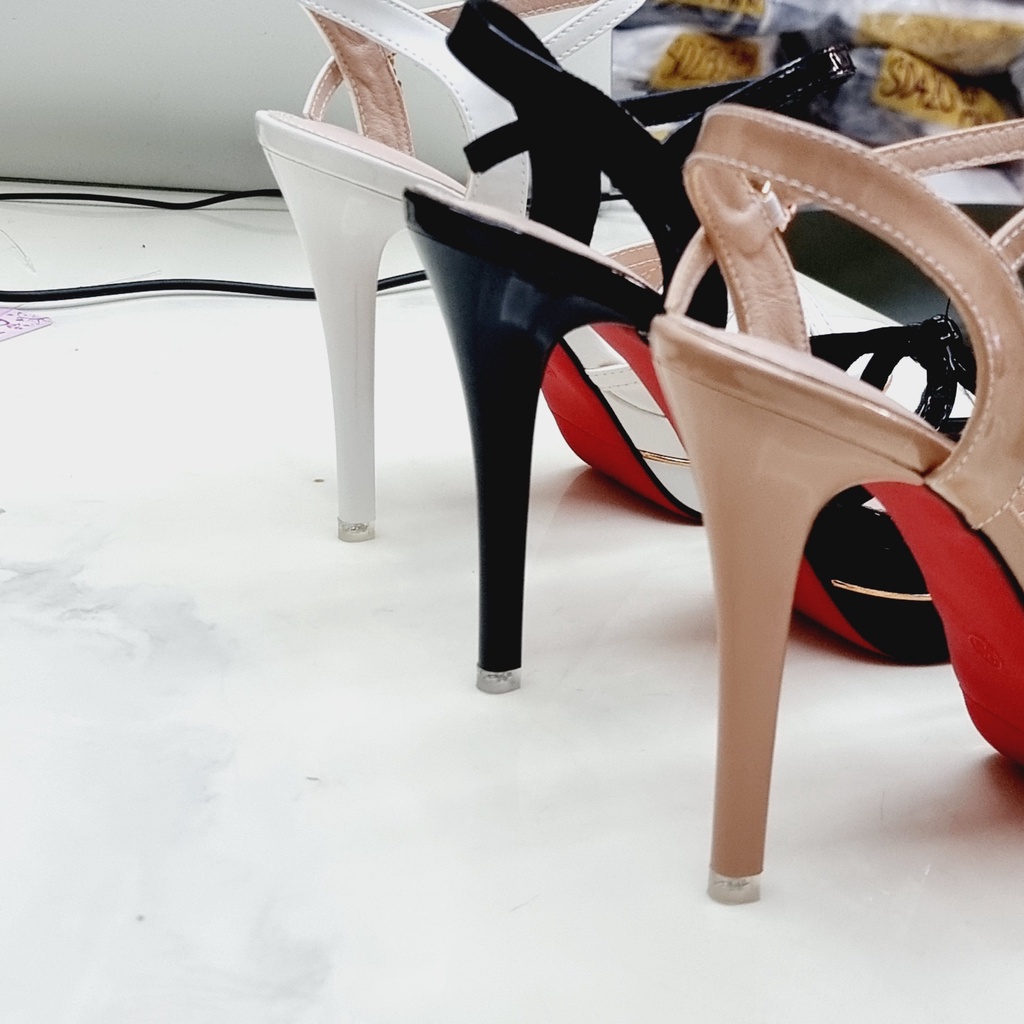 Giày Cô Dâu Đi Tiệc💥HÀNG ĐẸP💥Sandal Cao Gót 13p Đế Đỏ Đúp Kép 208-315