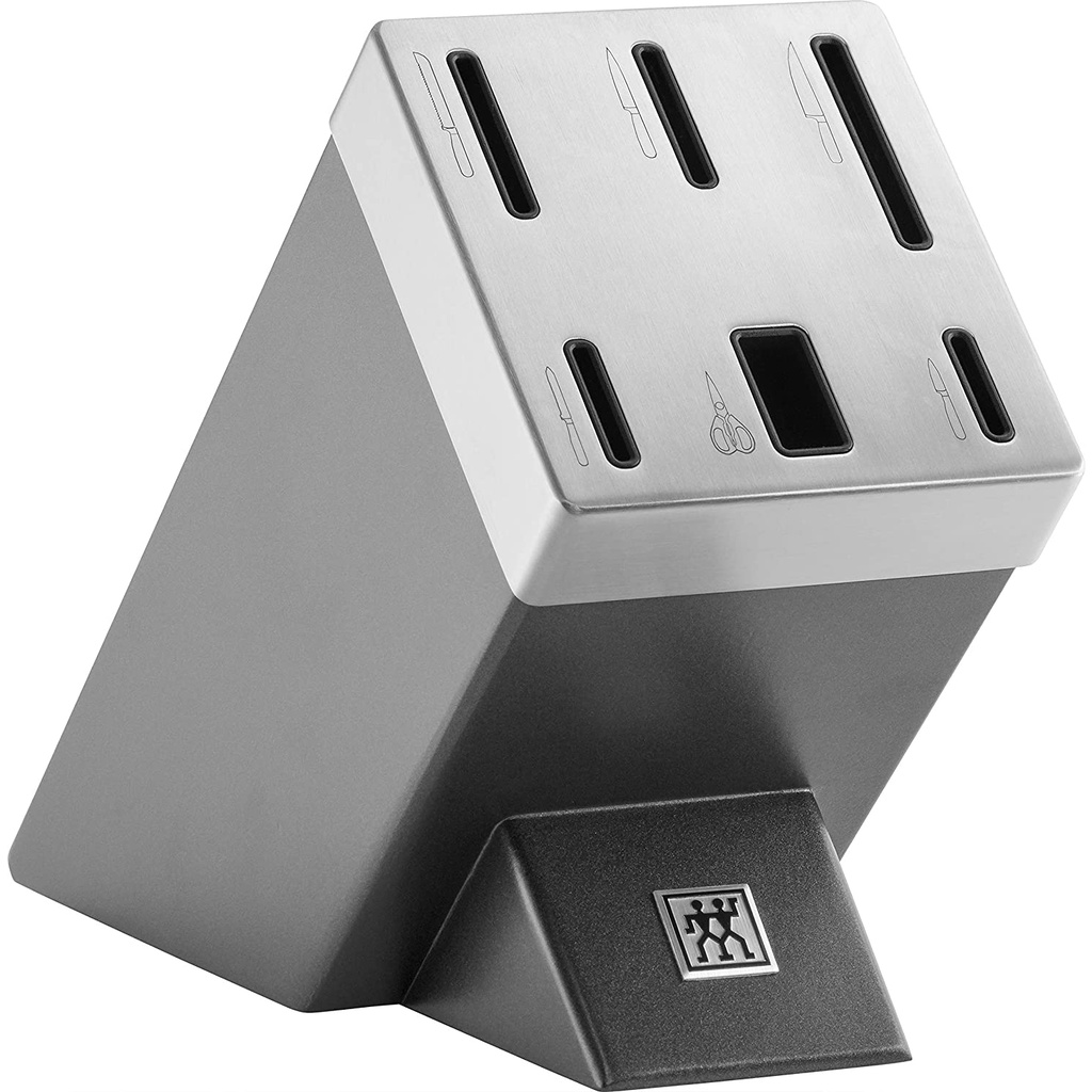 Set dao kéo tự mài Zwilling Gourmet 7 món kèm giá cắm
