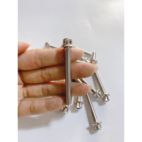 Bộ ốc lốc máy Salaya inox 304 xe Dream, Wave, Sirius, Ex150, Satria, Vision, Vario....