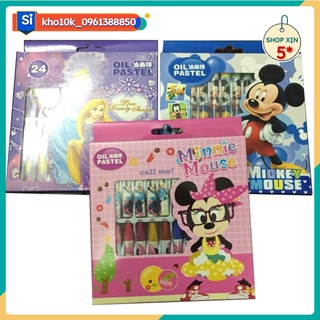Màu sáp 24 màu - Sáp Dầu 24 Màu Vỉ Giấy Nhiều Hình Đẹp
