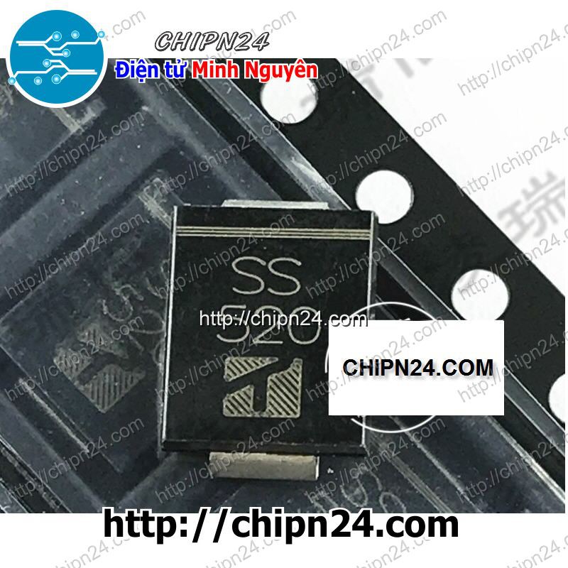 [5 CON] Diode SS520 SMC 5A 200V (SR5200 SB5200)