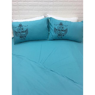 Bộ chăn ga gối poly khuy