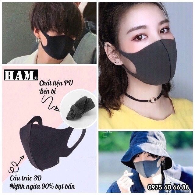 ( SP thật 100% ) Khẩu Trang Vải Su 3D, Chất Liệu Poly, Mềm, Ôm Mặt, Bảo Vệ Sức Khỏe. | BigBuy360 - bigbuy360.vn