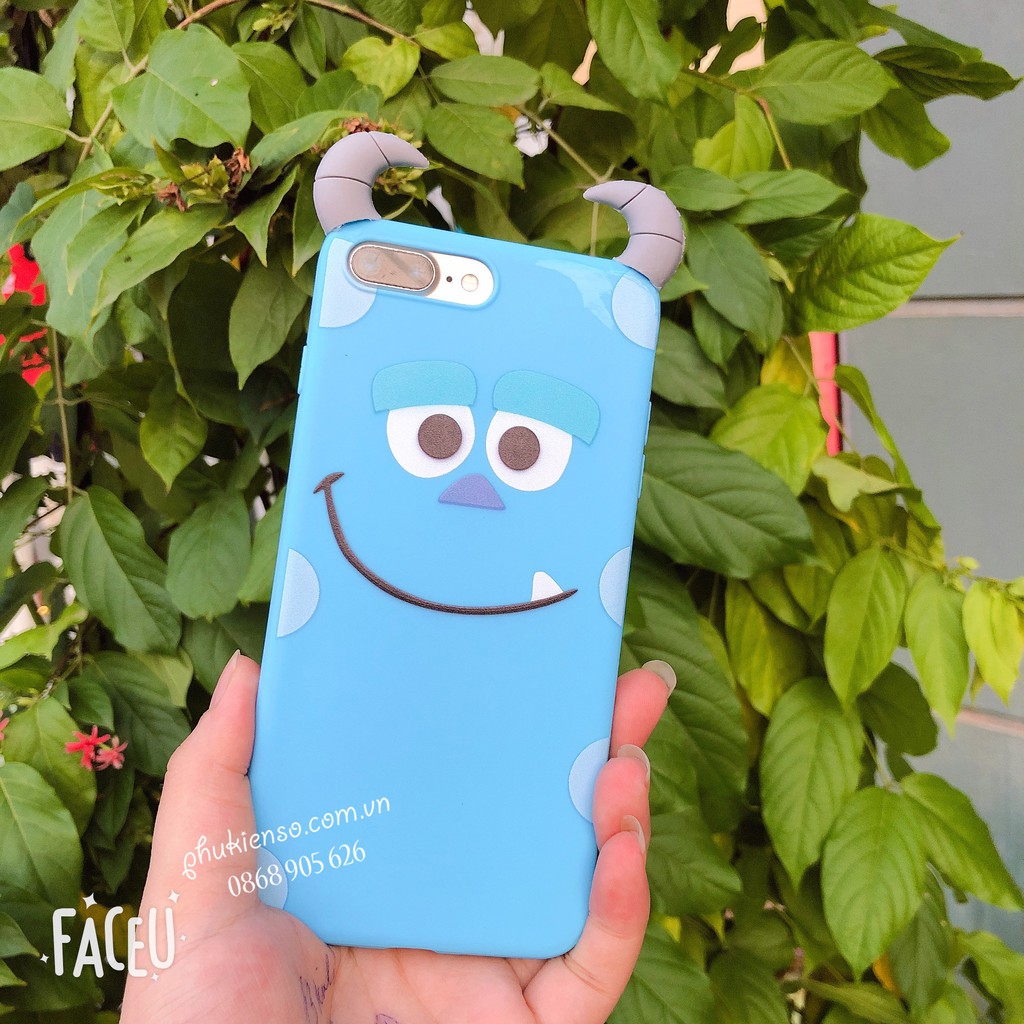 Ốp lưng iphone Cặp đôi nhà Monster - ỐP lưng XƯỞNG QUÁI VẬT gắn sừng - Ốp Iphone dt01