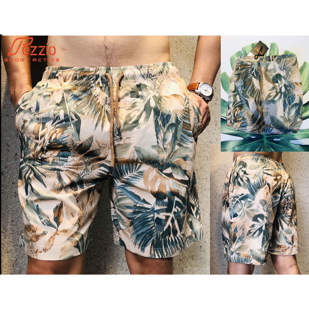 Quần short nam trên gối, quần short có túi lưng chun, quần sọc nam mặc nhà , quần dùi nam FEZZIO, đùi vnxk