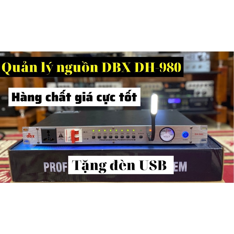 Quản lý nguồn DBX DH980 có át chống giật.Tặng đèn led usb cực chất