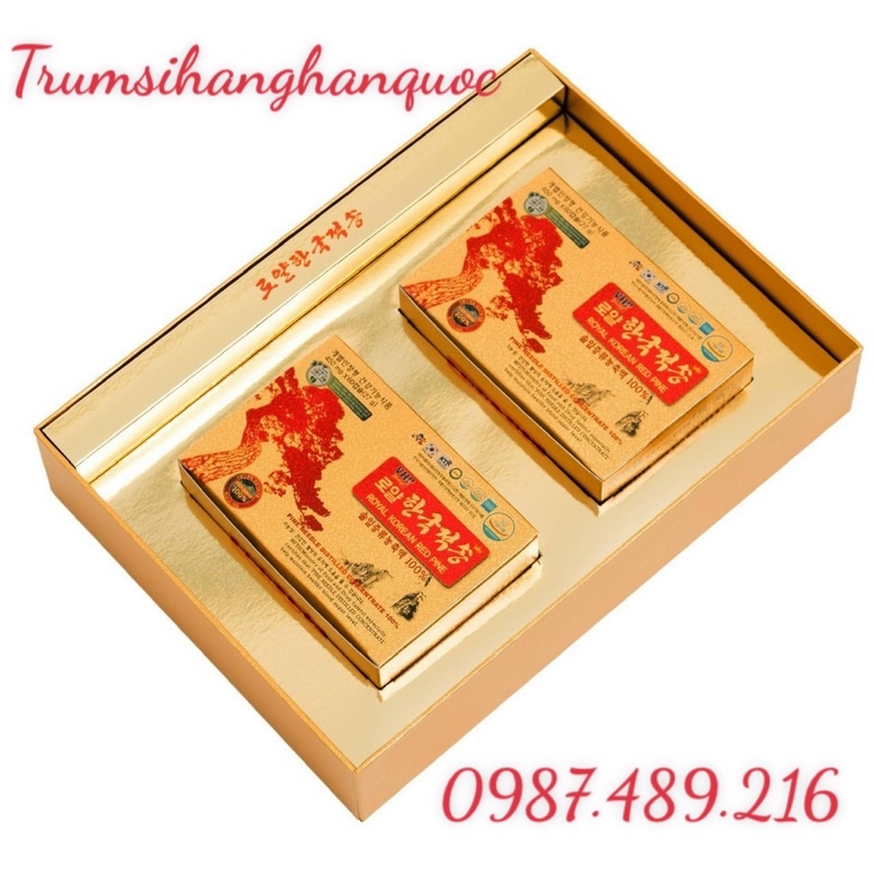 Viên Tinh Dầu Thông Đỏ Hoàng Gia Hàn Quốc - Royal Korean Red Pine, Hộp 120 viên [ HÀNG NHẬP CHÍNH HÃNG]