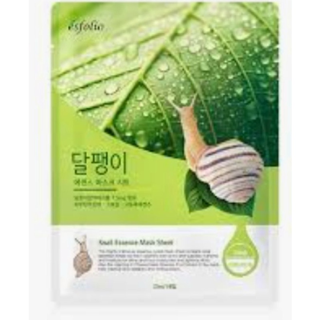 Esfolio Mặt nạ dưỡng da tinh chất ốc sên Hàn Quốc SNAIL ESSENCE MASK SHEET , 23ml"