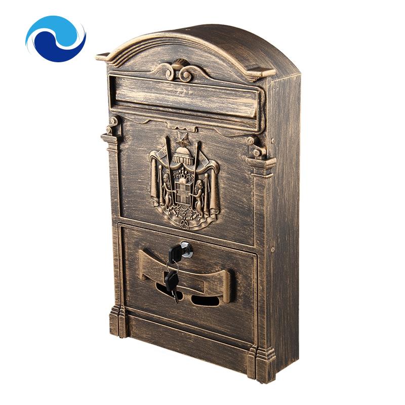 Hộp Thư Bằng Thép Không Gỉ Gắn Tường Có Khóa Chữ El: Đồng