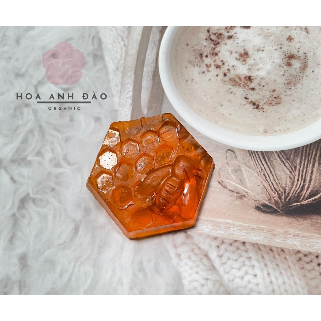 [SOAP MẬT ONG - NHỤY HOA NGHỆ TÂY] Xà Phòng Thực Vật Thủ Công thương hiệu Hoa Anh Đào