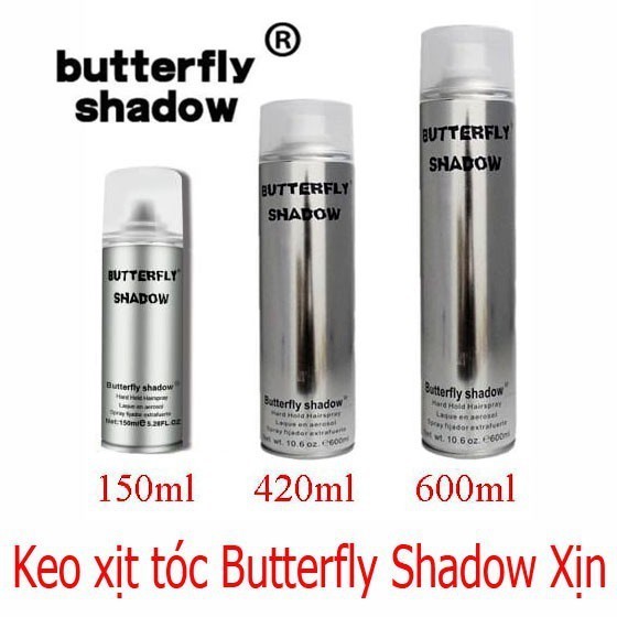 Keo xịt tóc Butterfly Shadow (Keo Bạc)