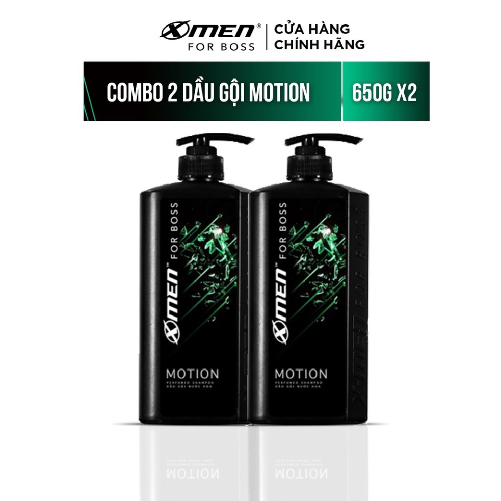 Combo 2 Dầu Gội Xmen for boss Hương Năng Động Motion 650g/chai