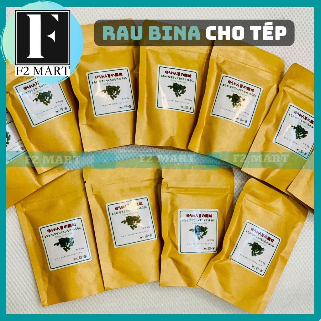 Viên rau bina - thức ăn cho tép cảnh túi 35Gr