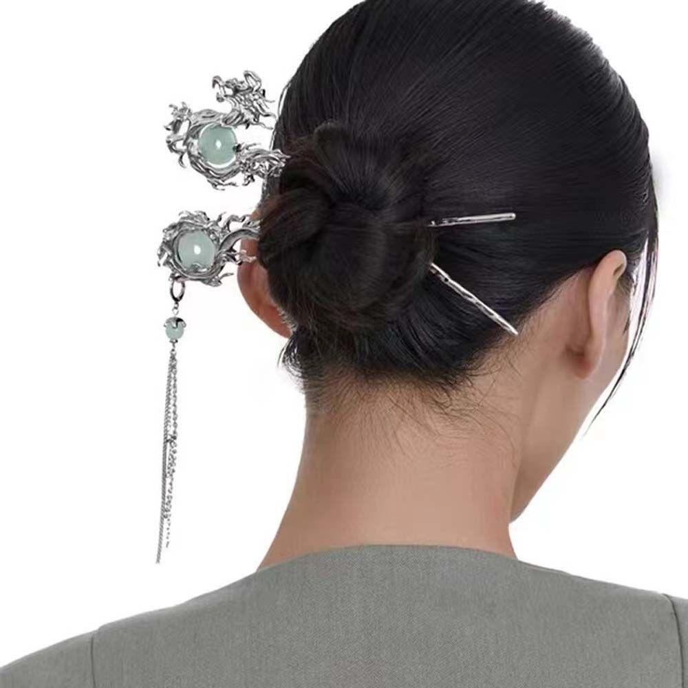 PRESTON Kẹp Tóc Hình Rồng Thời Trang Cho Nữ