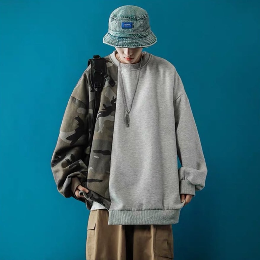 (A5) Áo nỉ sweater unisex mix 2 màu size M đến 2XL (kèm ảnh thật) | BigBuy360 - bigbuy360.vn