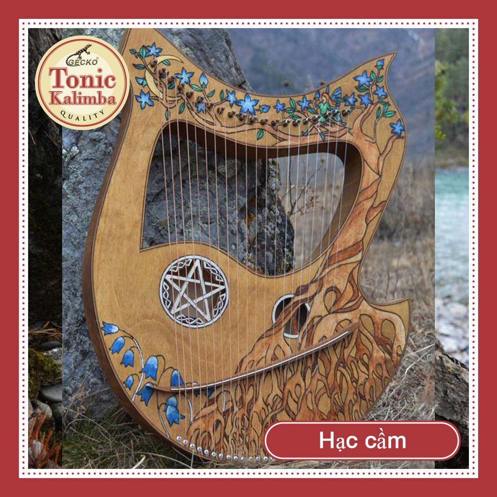 Đàn lyre Harp đàn hạc thủ công Tặng full phụ kiện, bảo hành thân đàn 10 năm tặng đàn kalimba 17 phím KATENE-W01035