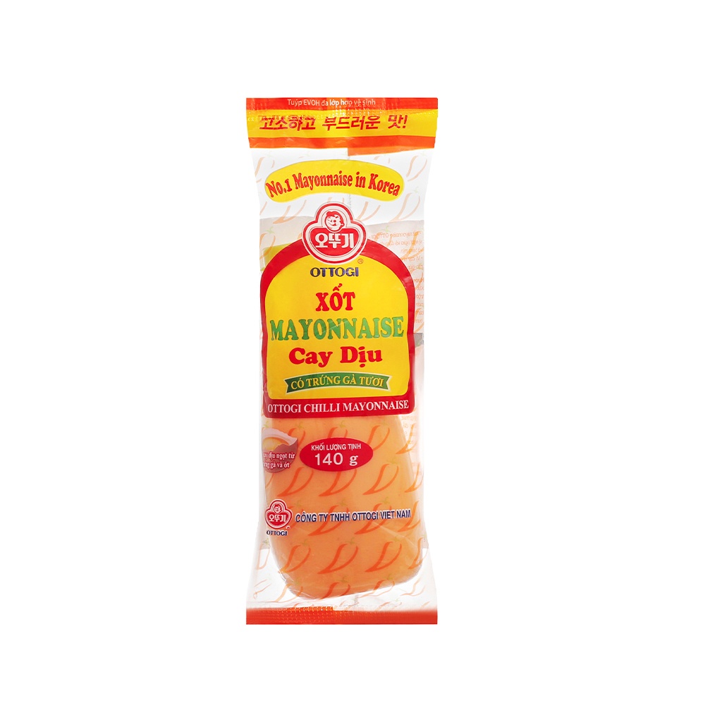 Xốt mayonnaise Ottogi cay dịu chai 140g