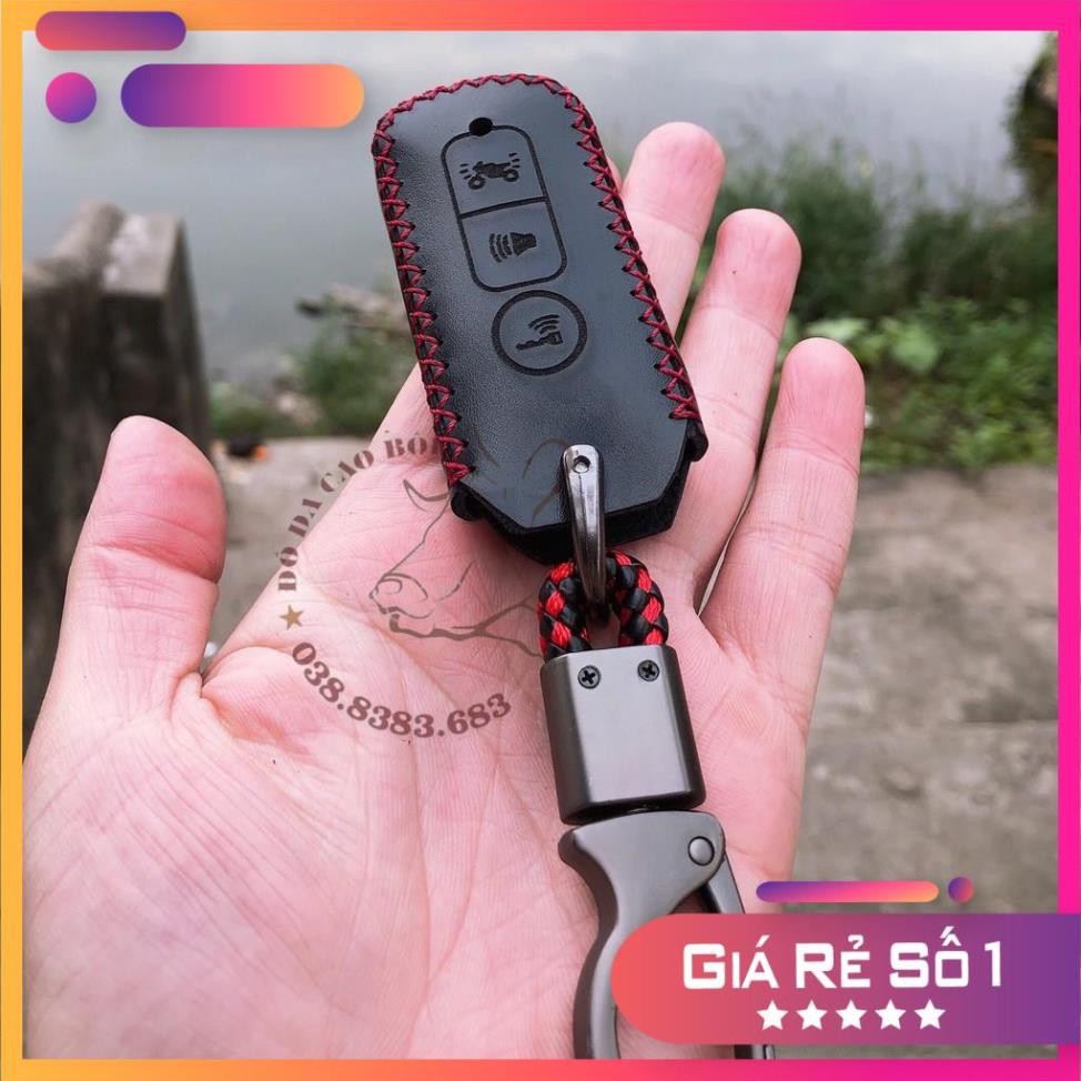 Bao Da Chìa Khóa Xe SH, SH Mode, PCX...Da Bò Tự Nhiên Nhiều Màu Sắc, Có Kèm Móc Sịn Sò...