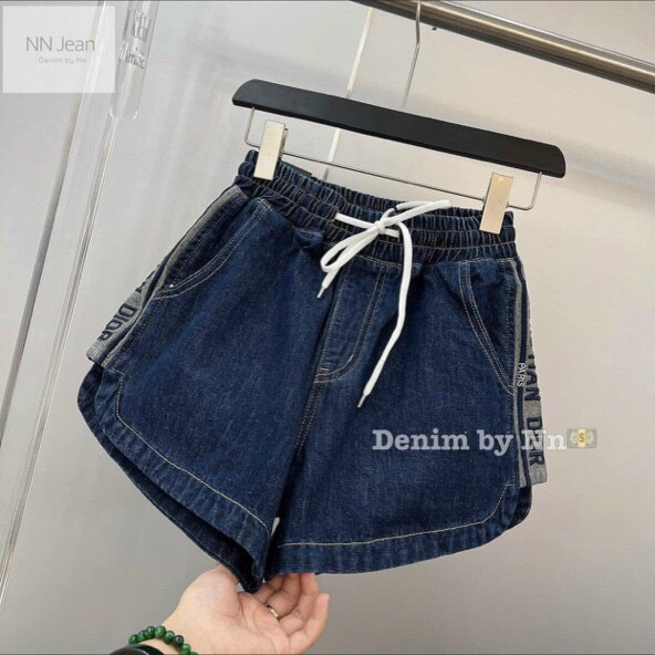 Quần Short Jeans thêu sườn DIOR hàng Quảng Châu cao cấp NAMISA QS15