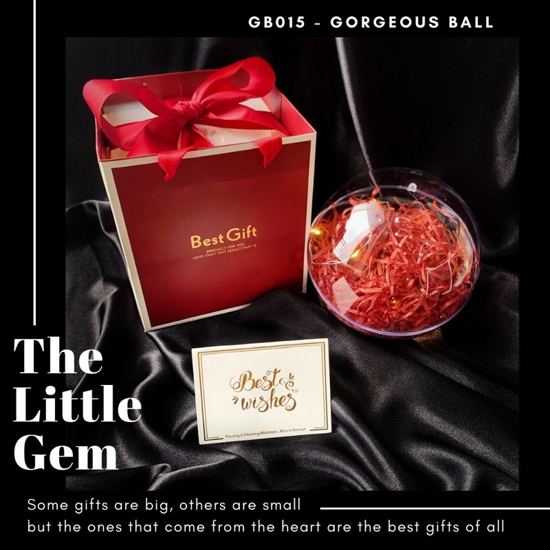 Hộp quà quả cầu Gorgeous Ball 14cm độc lạ đựng quà,đựng son tặng 14/2 Valentine, 8/3, 20/10, 20/11, Noel, Sinh nhật | BigBuy360 - bigbuy360.vn