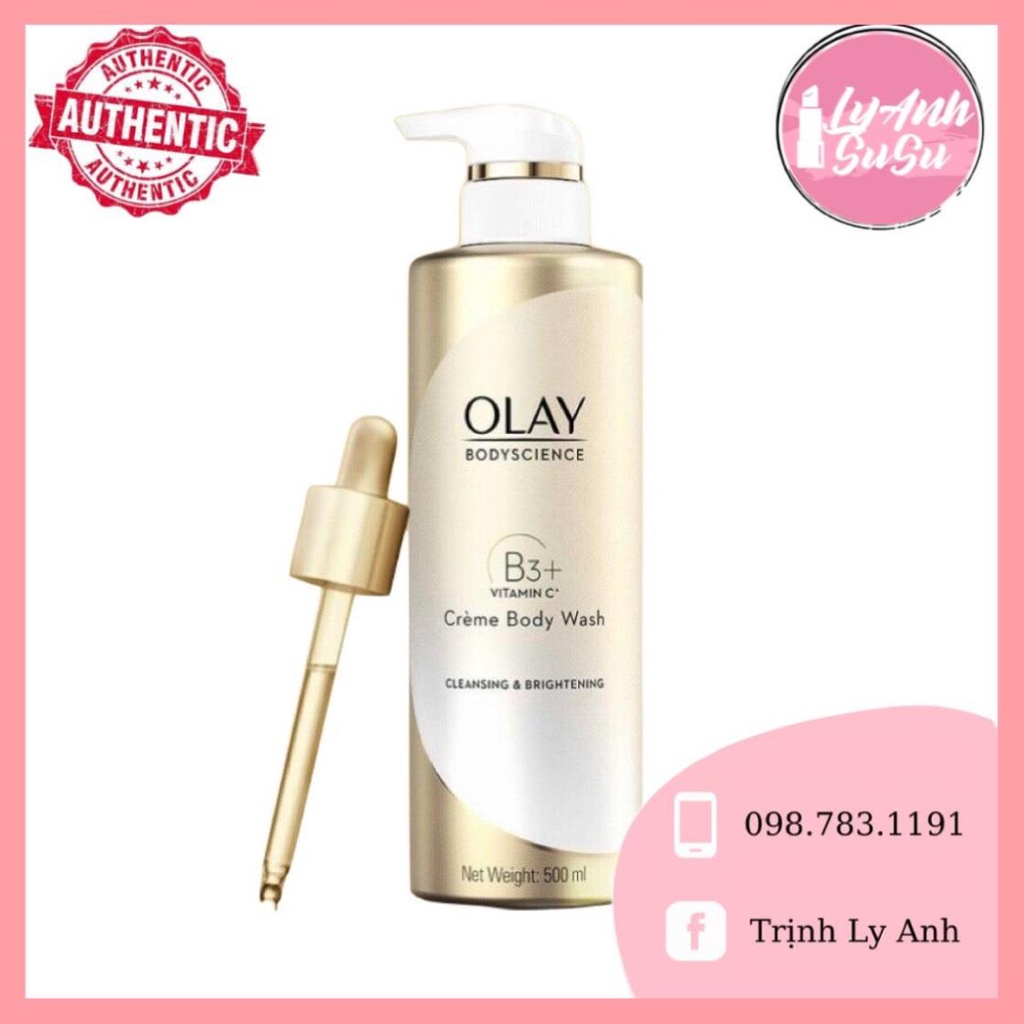 Sữa tắm & dưỡng thể OLAY B3 + Vitamin C bản Trung